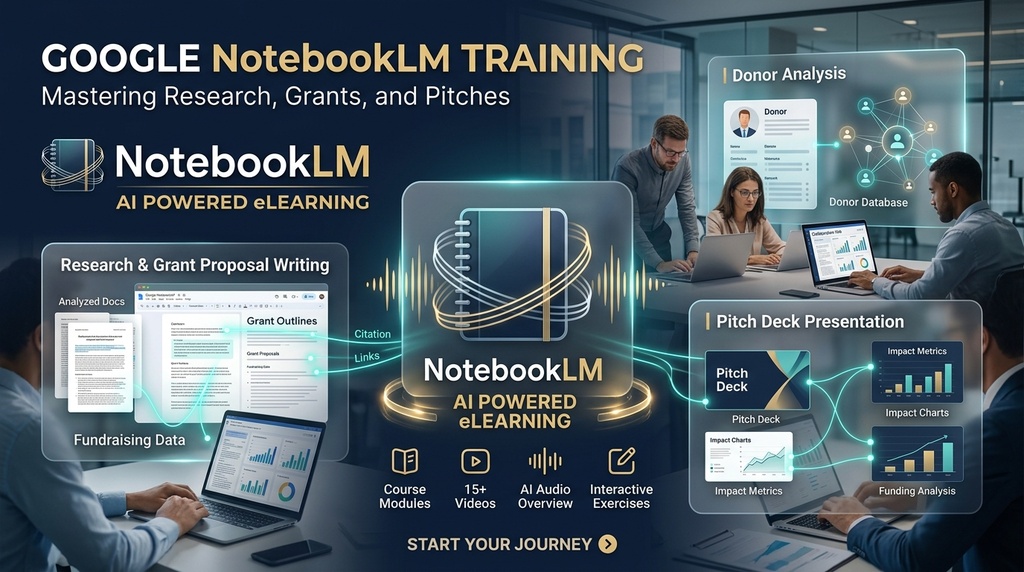 Optimalisasi NotebookLM: Panduan Praktis Menyusun Proposal, Riset Donor, & Pitch Deck Modern
